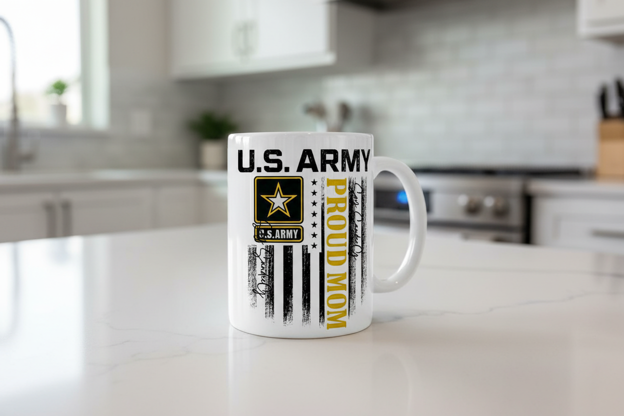 U.S. Army Proud Mom - UVDTF Decal for cups/hard surfaces sticker