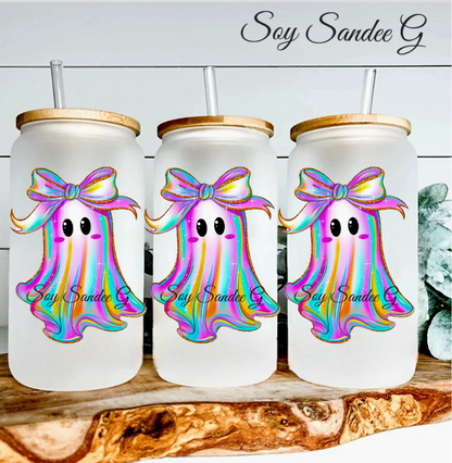 Iridescent Ghost - UVDTF Wrap for cups/hard surfaces sticker