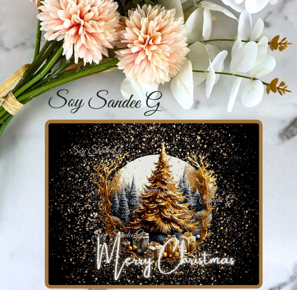Golden Merry Christmas - UVDTF Decal for cups/hard surfaces sticker