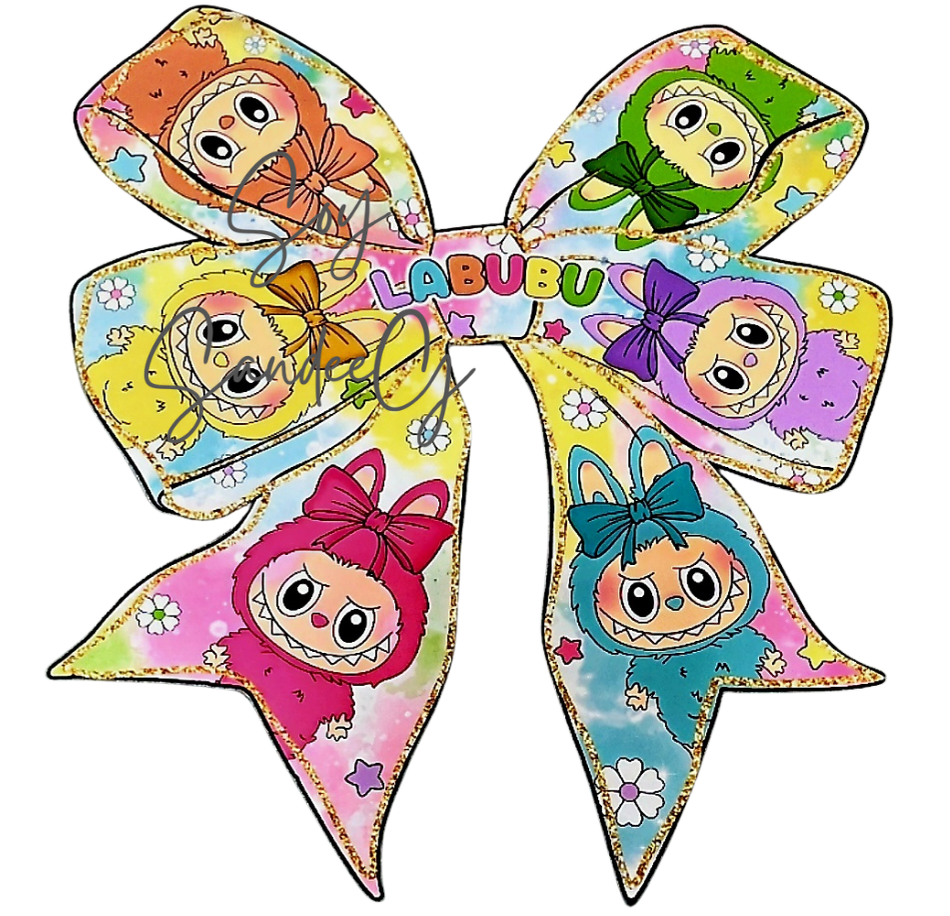 Labubu Bow -  UVDTF Decal for cups/hard surfaces sticker