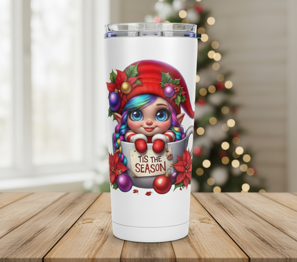 Elf in a Christmas Mug #2 - UVDTF Decal for cups/hard surfaces sticker