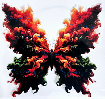 Calcomanía UVDTF Smoke Butterfly n.° 3