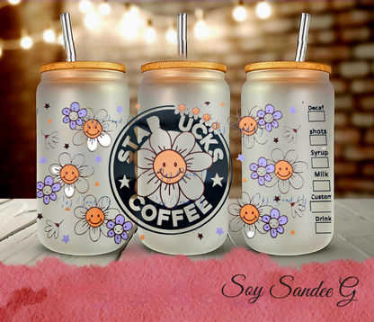 Starbucks Daisy Flower - UVDTF Wrap for cups/hard surfaces