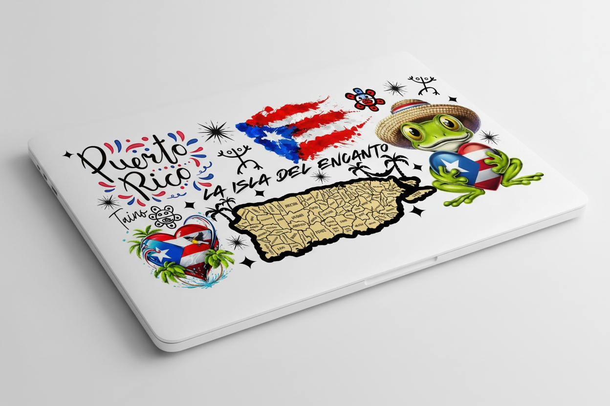La Isla del Encanto - UVDTF Wrap for cups/hard surfaces sticker
