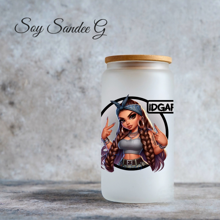 IDGAF - UVDTF Decal for cups/hard surfaces sticker