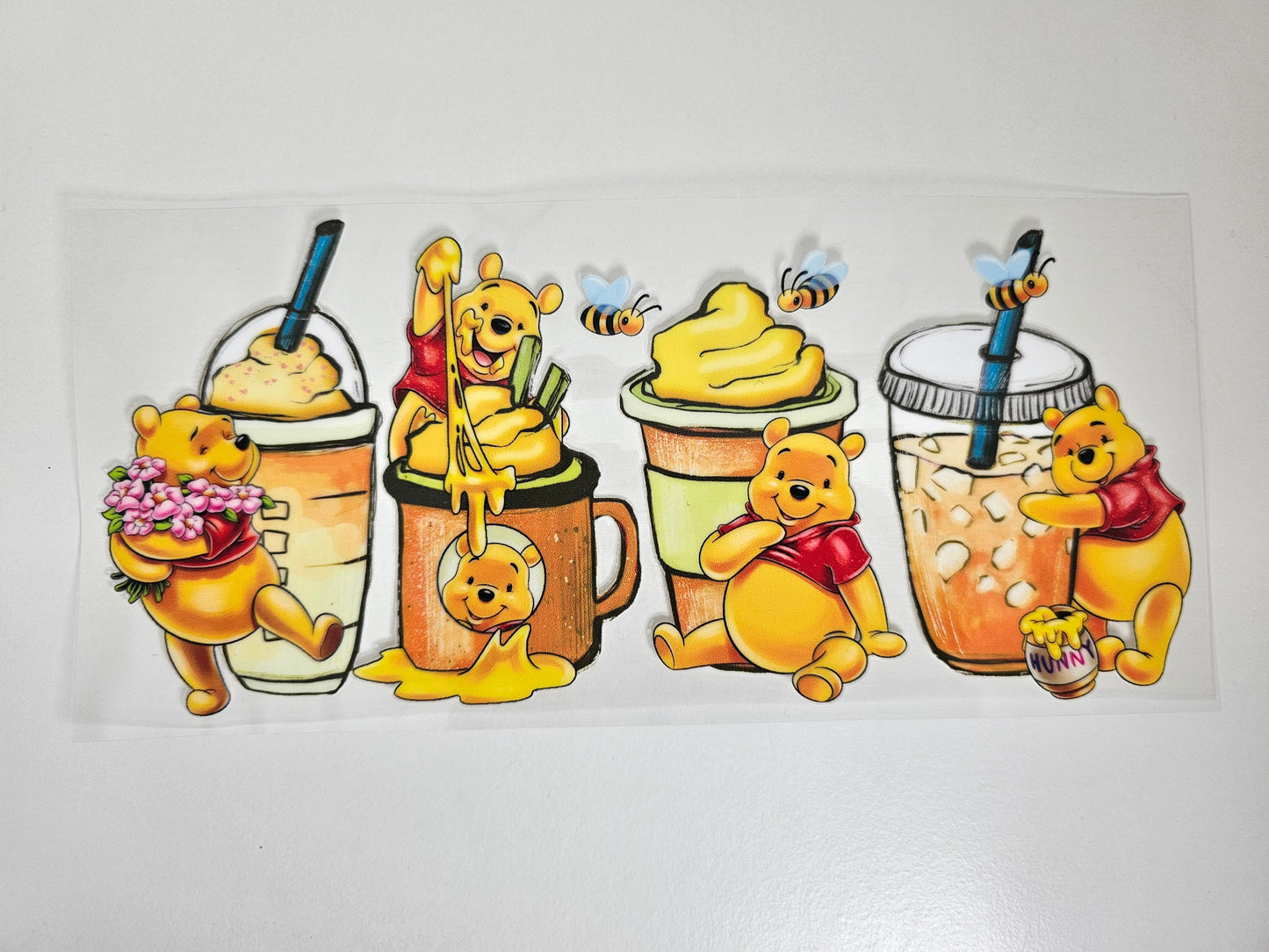 Pooh Cups UVDTF wrap