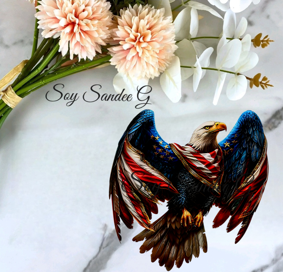 Patriotic Eagle #3 - UVDTF Decal for cups/hard surfaces sticker