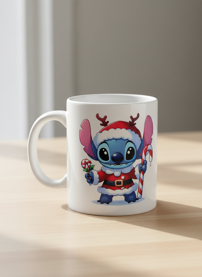 Calcomanía UVDTF de bastones de caramelo con puntada de reno