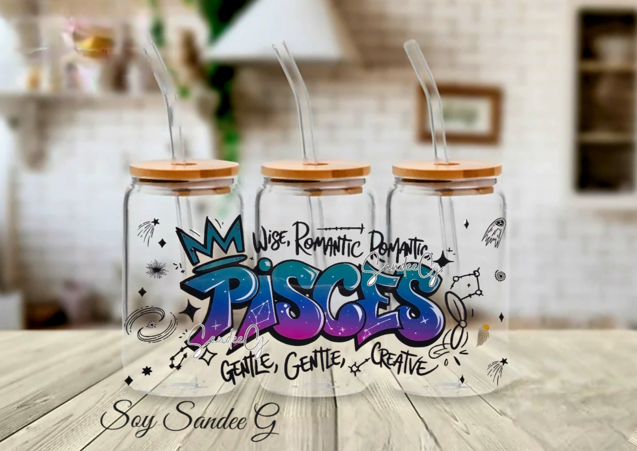 Graffiti Pisces - UVDTF Wrap for cups/hard surfaces sticker