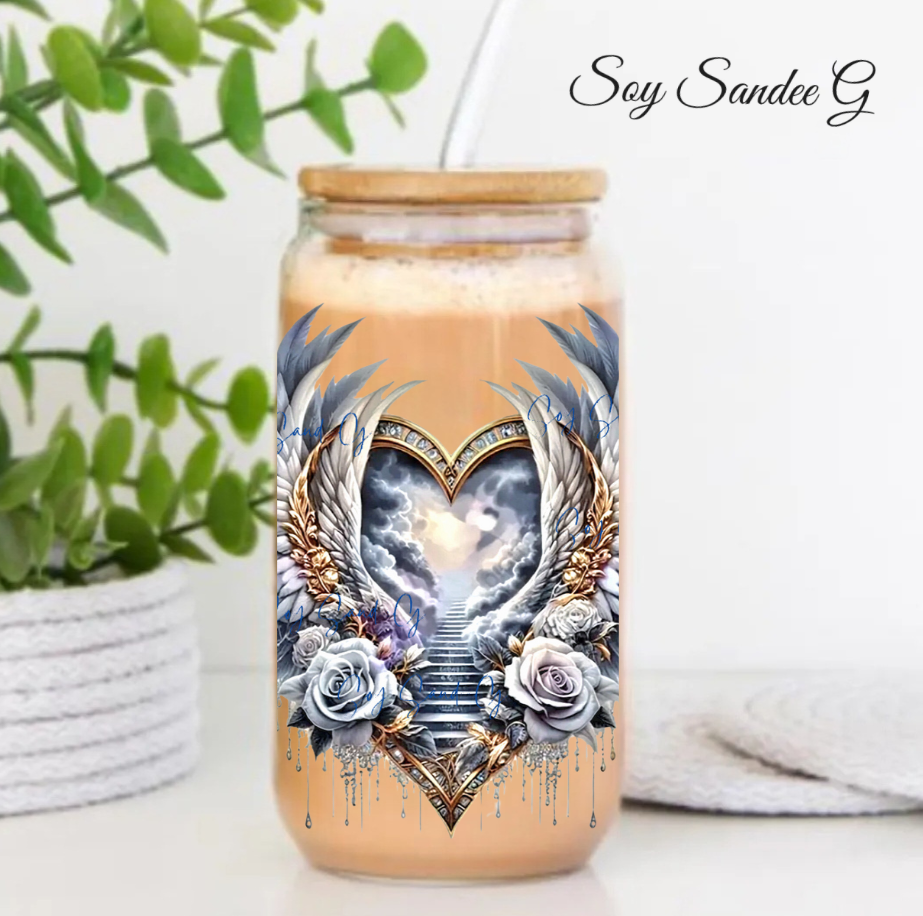 Calcomanía UVDTF con calavera de azúcar y bandera mexicana