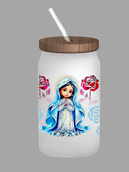 Virgen de Guadalupe Blue Shall - UVDTF Wrap for cups/hard surfaces