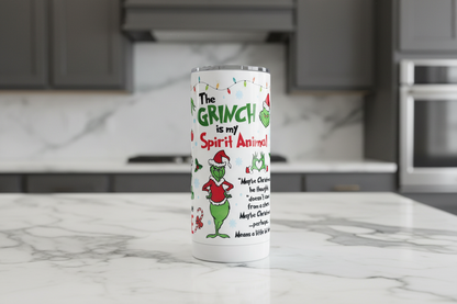 Envoltura UVDTF con varios dichos del Grinch