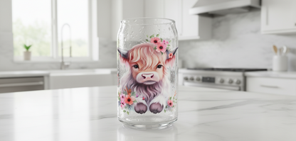 Highland Cow #8 - UVDTF Wrap for cups/hard surfaces sticker