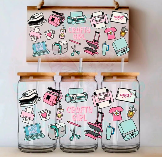 Crafty Girl - UVDTF Wrap for cups/hard surfaces sticker