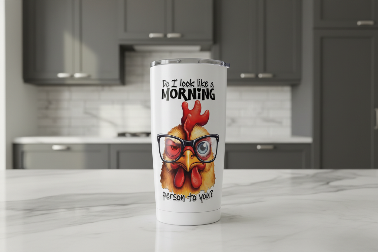 Do I Look like a Morning Person to You? - UVDTF Decal for cups/hard surfaces sticker