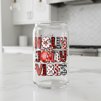 Holly Jolly Vibes - UVDTF Decal for cups/hard surfaces sticker
