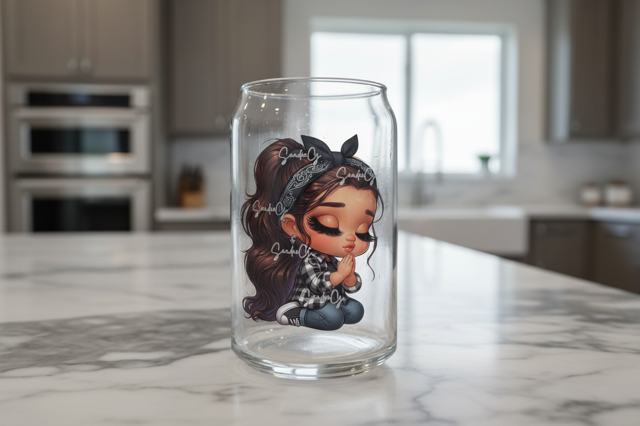 Praying Cutie - UVDTF Decal for cups/hard surfaces sticker