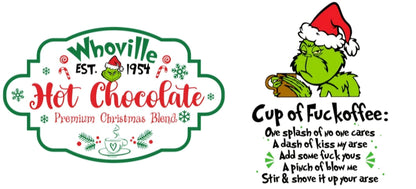 Whoville Hot Chocolate - UVDTF Wrap for cups/hard surfaces sticker