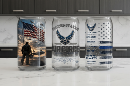 Air Force - UVDTF Wrap for cups/hard surfaces sticker