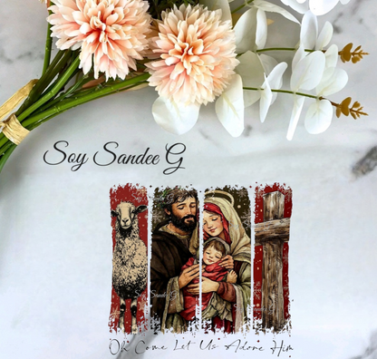 Oh Come Let Us Adore Him - UVDTF Decal for cups/hard surfaces sticker