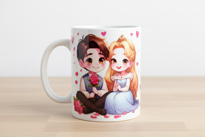 Cenicienta adolescente y su príncipe Corazón, envoltura UVDTF