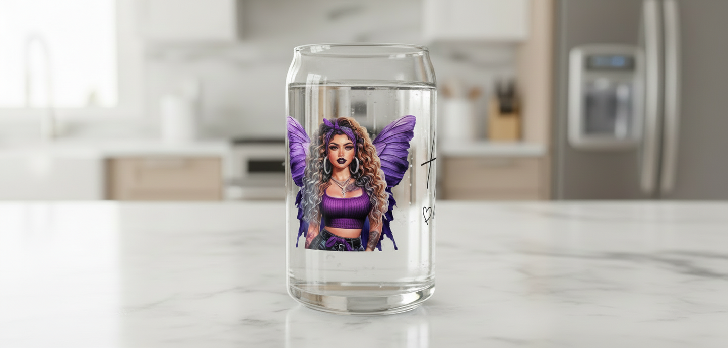 Hello Gorgeous Purple - UVDTF Wrap for cups/hard surfaces sticker