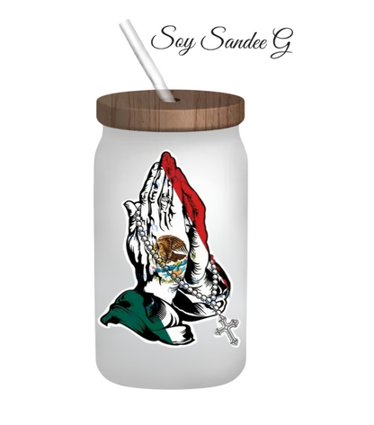 Mexican Praying Hands - UVDTF Small Decal for cups/hard surfaces