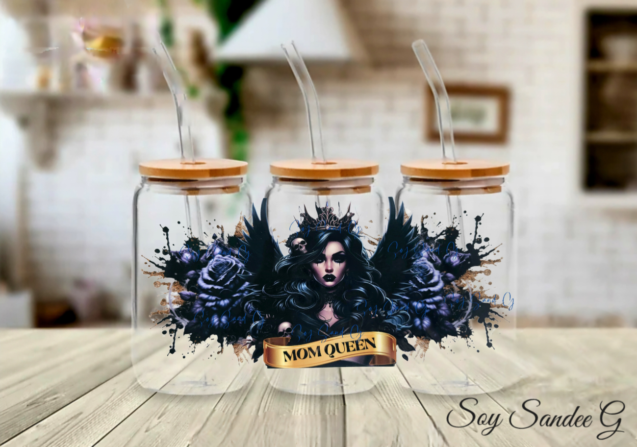 Mom Queen - UVDTF Wrap for cups/hard surfaces sticker