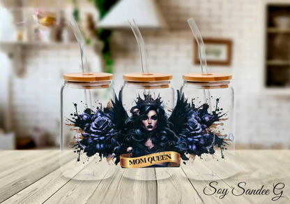 Mom Queen - UVDTF Wrap for cups/hard surfaces sticker