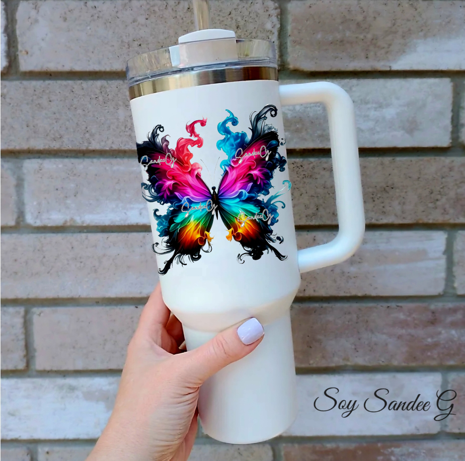 Smoke Butterfly #10 - UVDTF Decal for cups/hard surfaces sticker