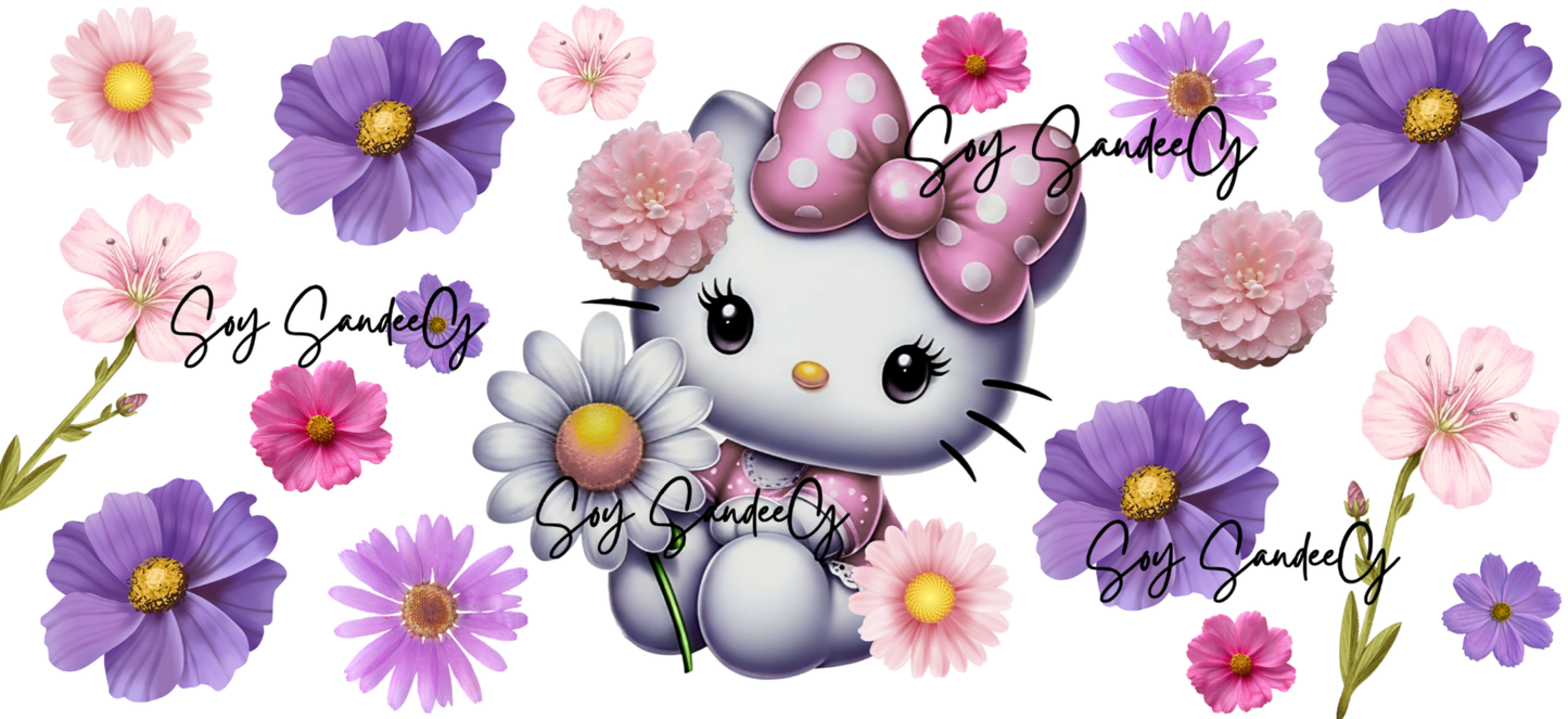 HK Flowers - UVDTF wrap for cups/hard surfaces sticker