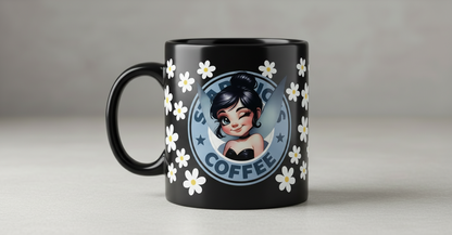 Dark Hair Fairy - UVDTF Wrap for cups/hard surfaces sticker