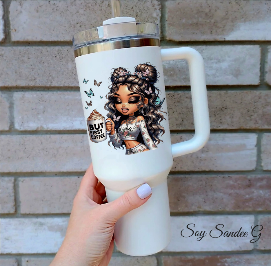 But 1st Coffee Cutie - UVDTF Decal for cups/hard surfaces sticker