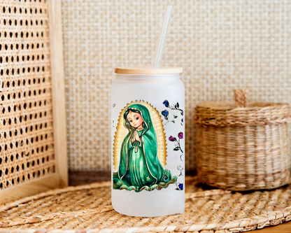 Virgen de Guadalupe Green Dress- UVDTF Wrap for cups/hard surfaces