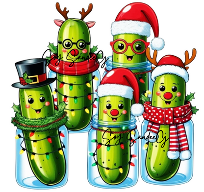 Merry Pickle - UVDTF Decal for cups/hard surfaces sticker