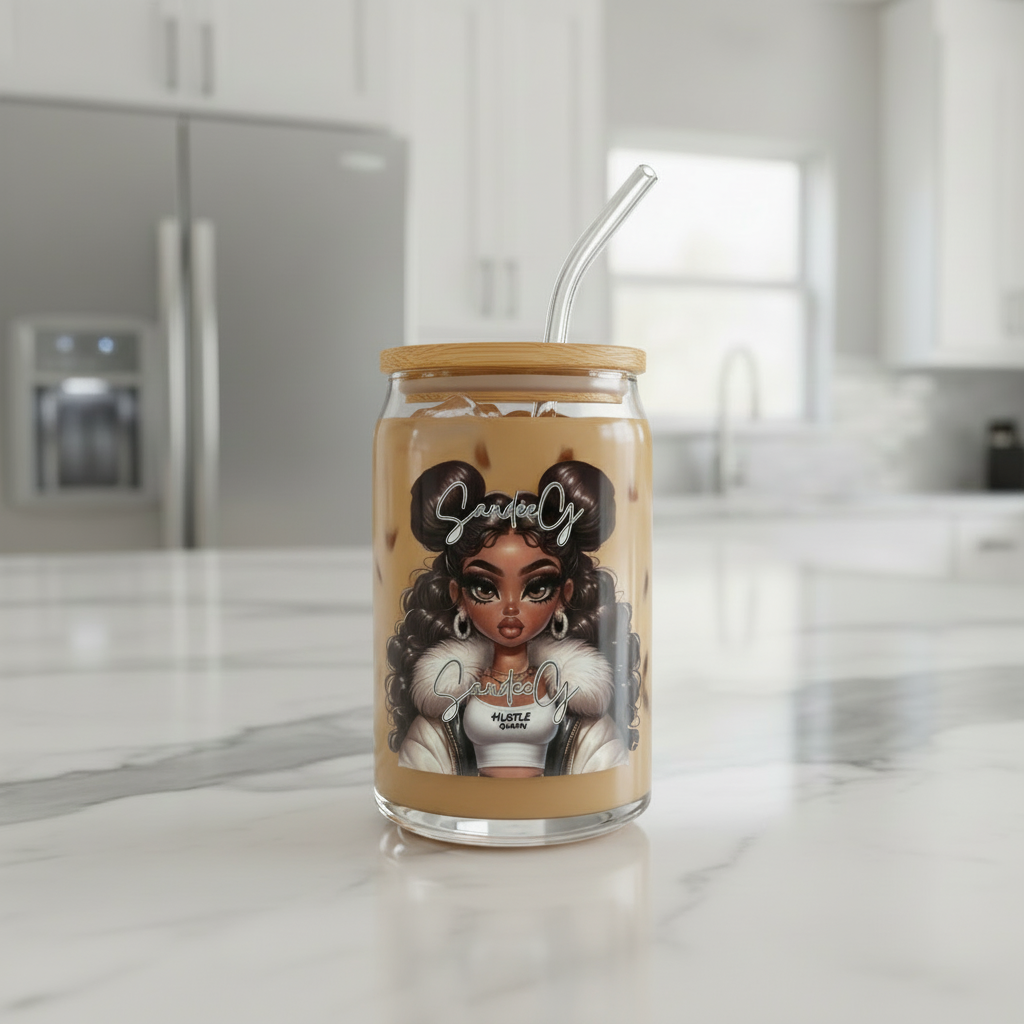 Hustle Queen - UVDTF Decal for cups/hard surfaces sticker