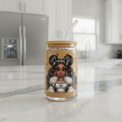 Hustle Queen - UVDTF Decal for cups/hard surfaces sticker