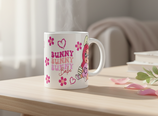 Bunny Babe - UVDTF wrap for cups/hard surfaces sticker