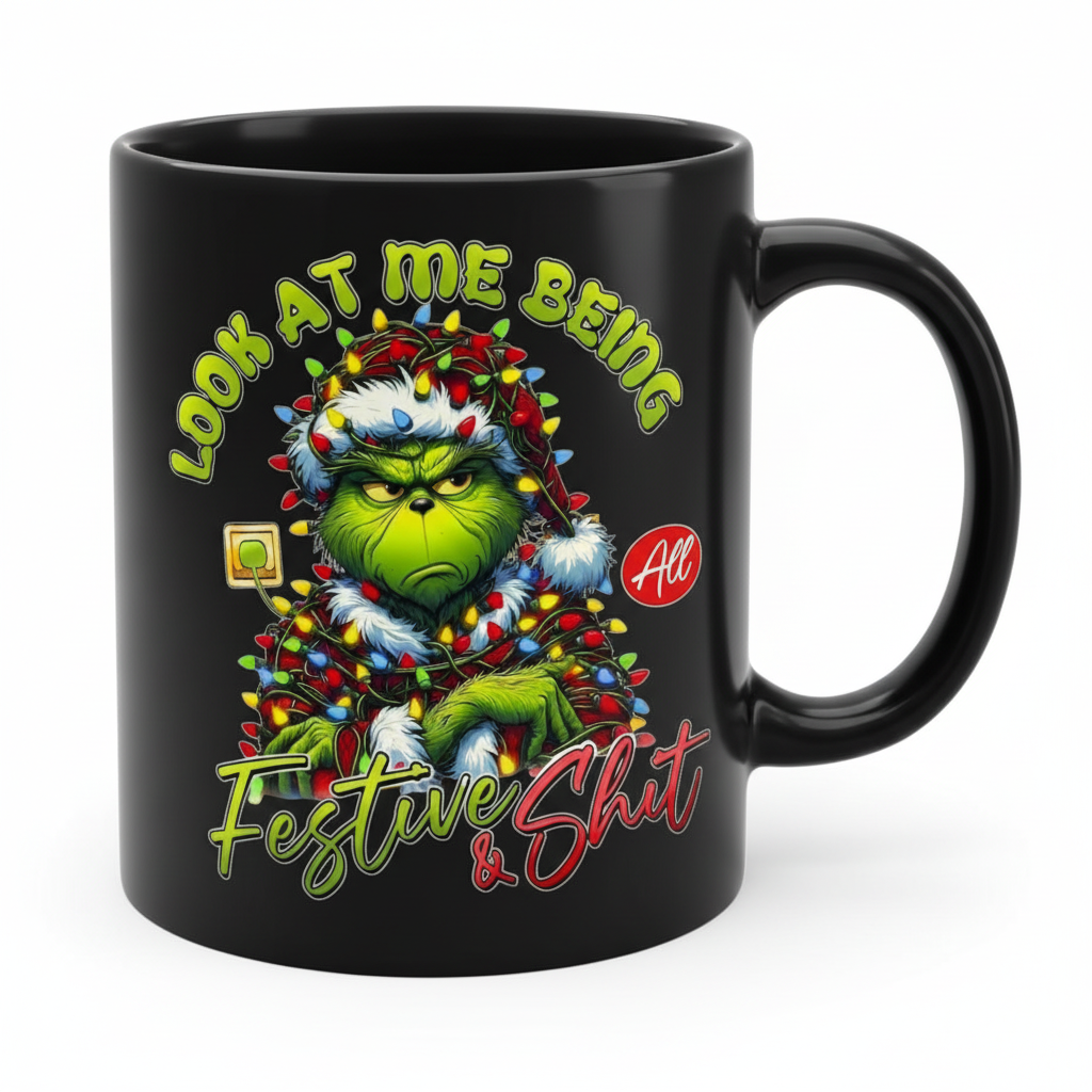 Look at Me Being Festive  - UVDTF Decal for cups/hard surfaes sticker