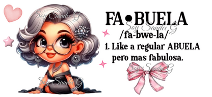 Fabuela - UVDTF Wrap for cups/hard surfaces sticker