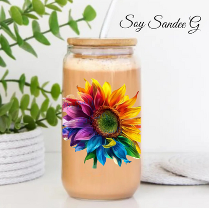 Colorful Sunflower - UVDTF Decal for cups/hard surfaces sticker