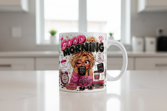 Good Morning Coffee - UVDTF Wrap for cups/hard surfaces sticker