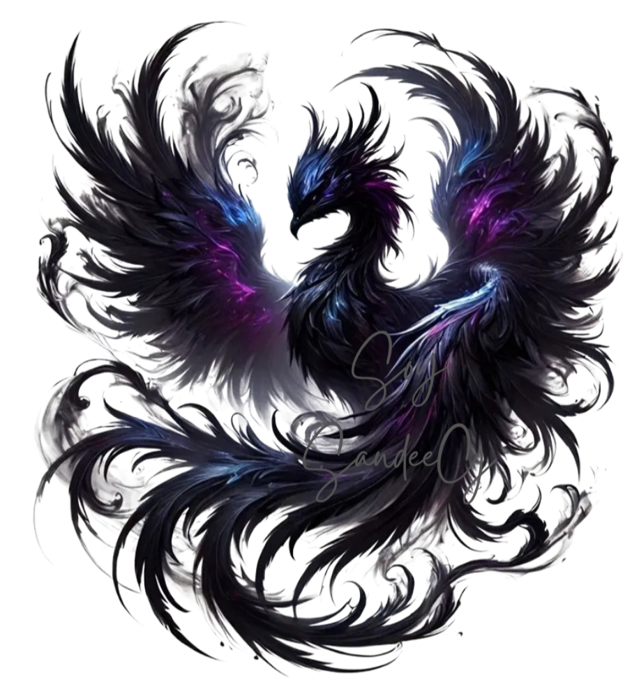 Gothic Phoenix - UVDTF Decal for cups/hard surfaces sticker