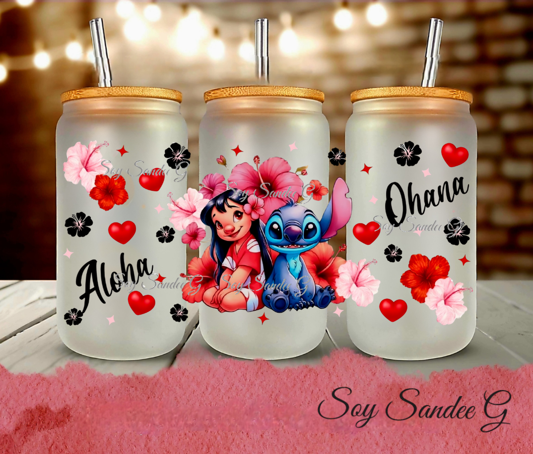 Aloha Ohana - UVDTF Wrap for cups/hard surfaces sticker