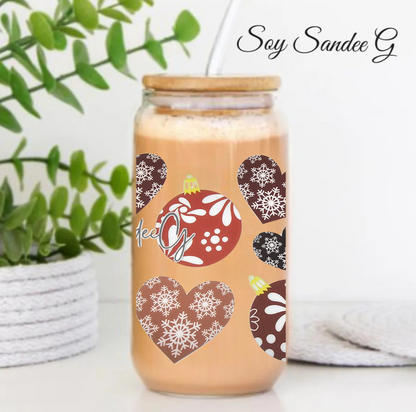 Brown Christmas Ornaments - UVDTF Wrap for cups/hard surfaces sticker