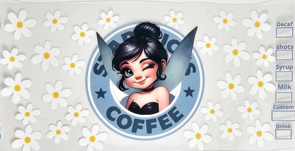 Dark Hair Fairy - UVDTF Wrap for cups/hard surfaces sticker