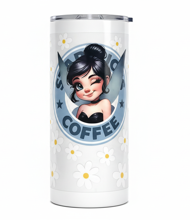 Dark Hair Fairy - UVDTF Wrap for cups/hard surfaces sticker