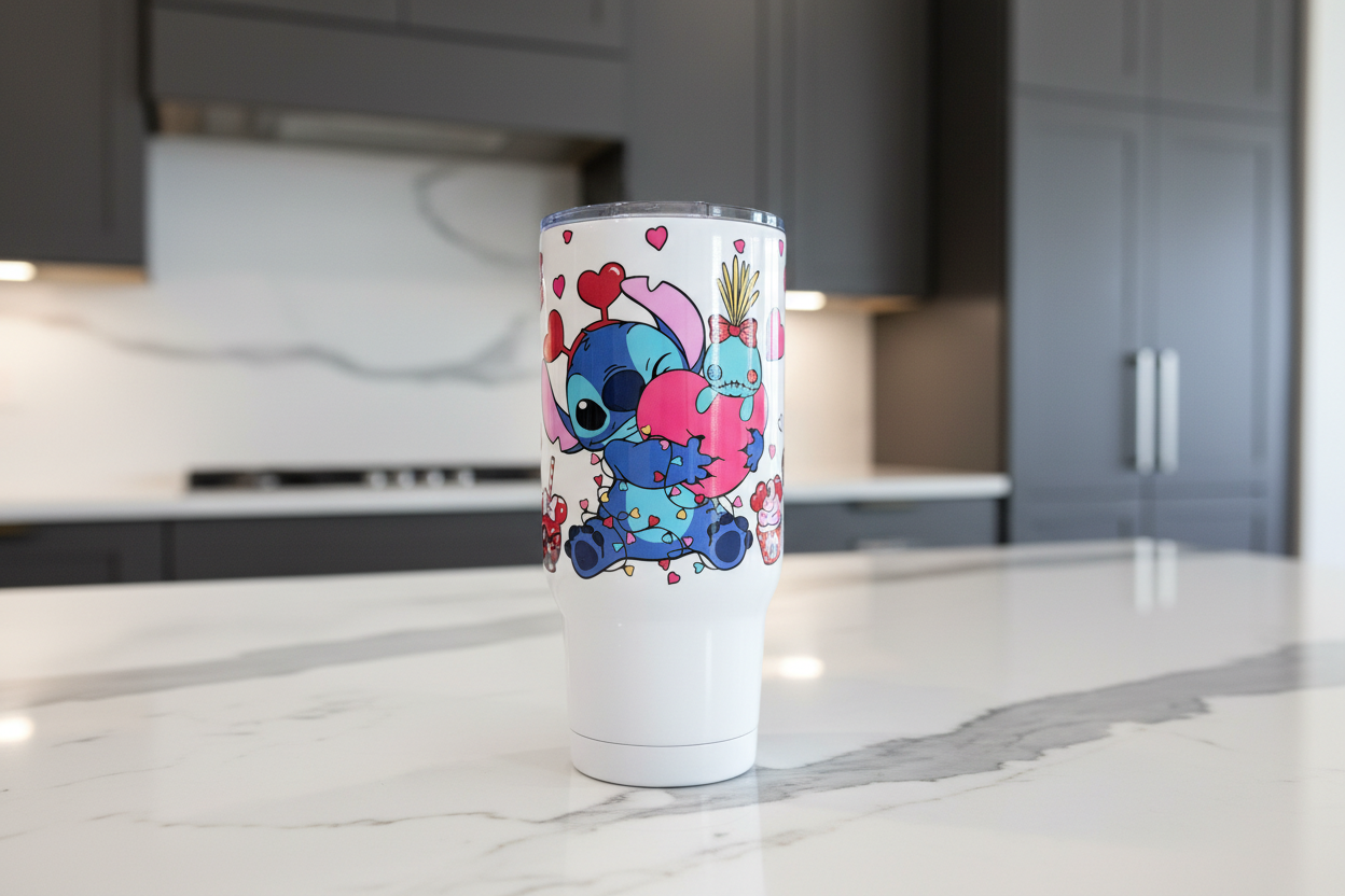 Coser envolturas UVDTF de San Valentín