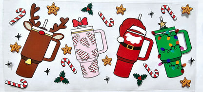 Christmas Stans - UVDTF Wrap for cups/hard surfaces sticker