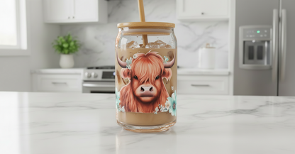 Highland Cow #7 - UVDTF Wrap for cups/hard surfaces sticker